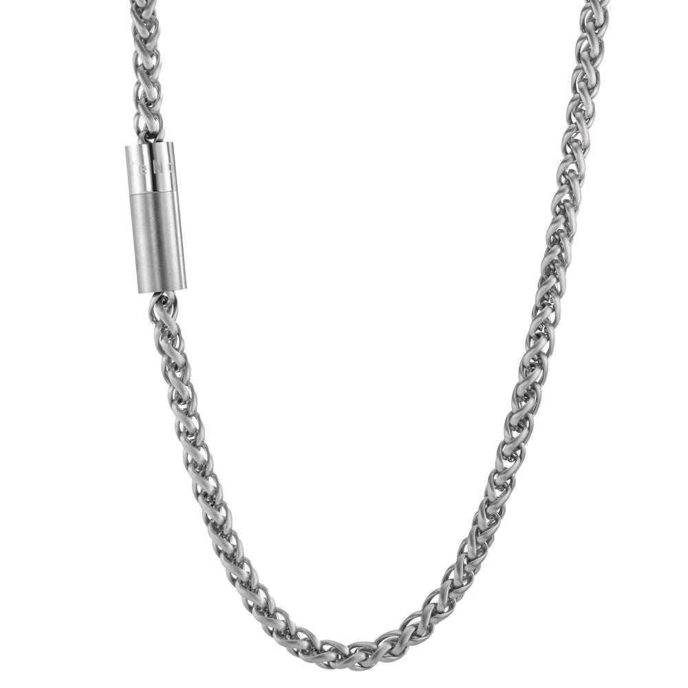 Halskette Heritage aus Edelstahl mit Magnetverschluss in Glanz und Matt, 50cm-595364