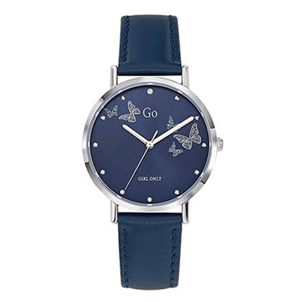 Uhr Edelstahl, Metall Zirkonia Schmetterling Ø34 mm-595854