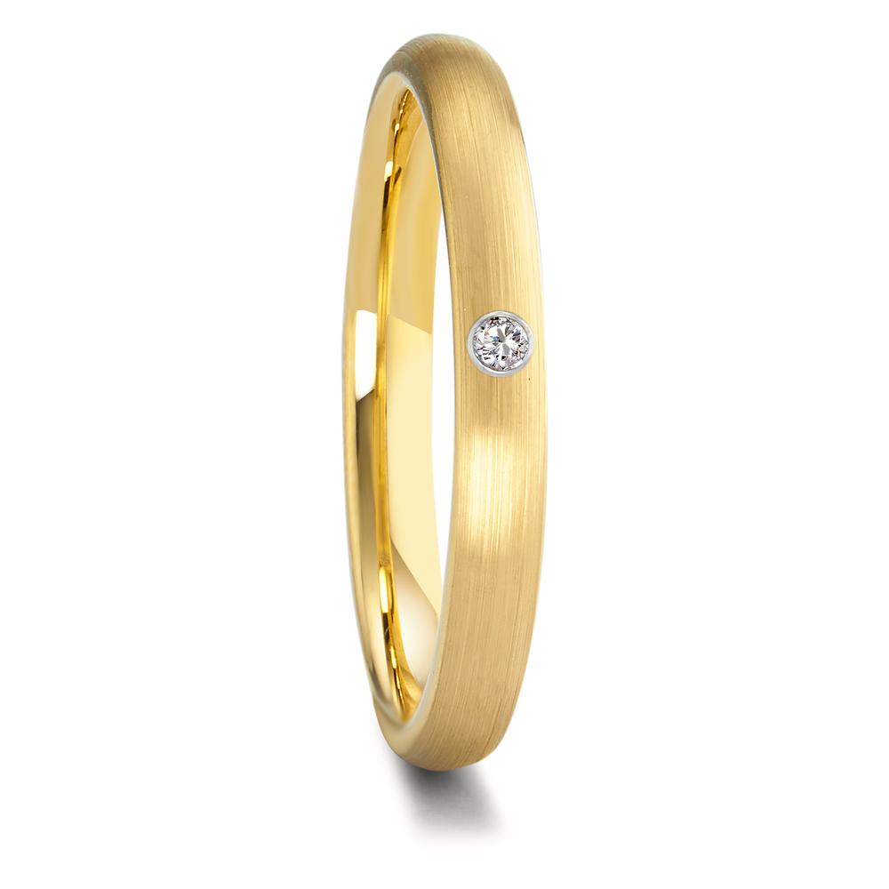 Partnerring Wolfram Zirkonia gelb IP beschichtet-596077