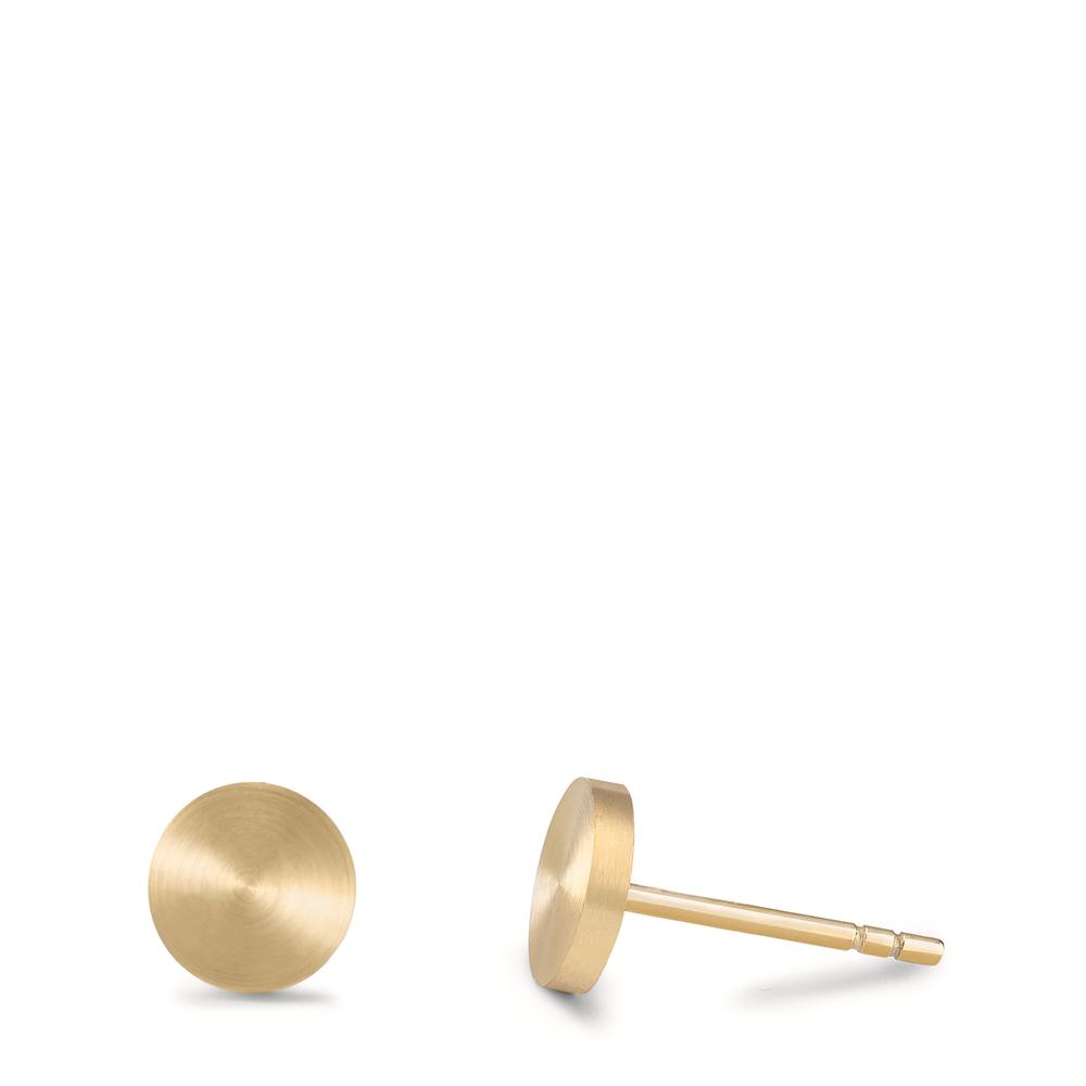 Ohrstecker Pura Gold aus Edelstahl mit Comfort-Steckverschluss, Ø7mm -596153