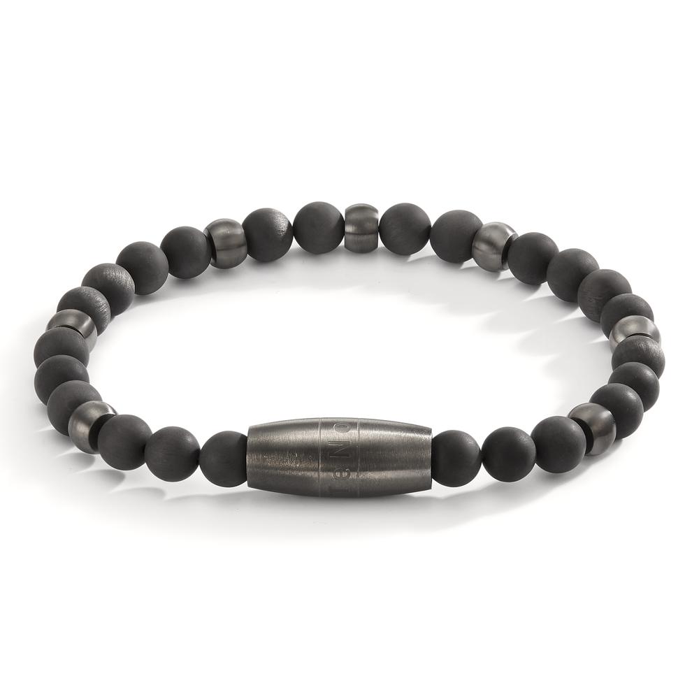 Armband Cosmopol Edelstahl Lava Grey mit Carbon und Magnetverschluss, 21.5 cm-596922