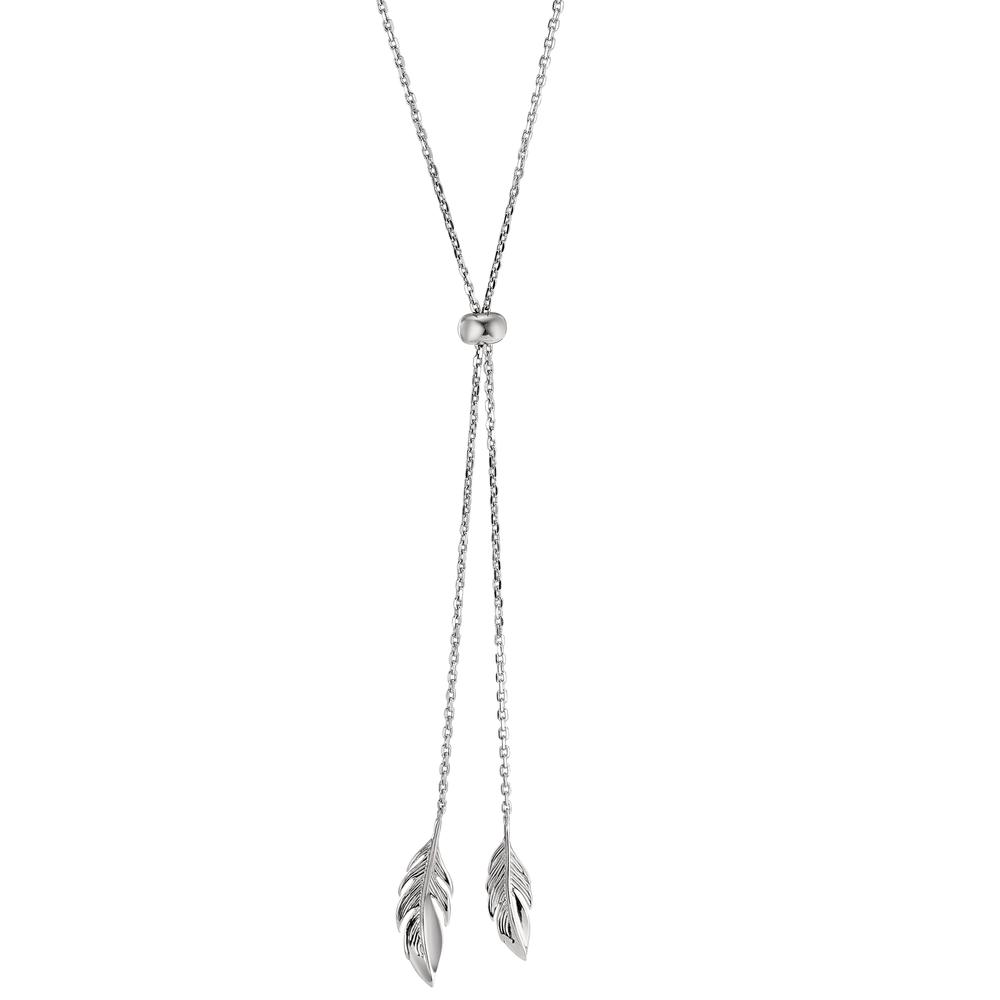 Collier Silber rhodiniert Feder 41-45 cm verstellbar-597131
