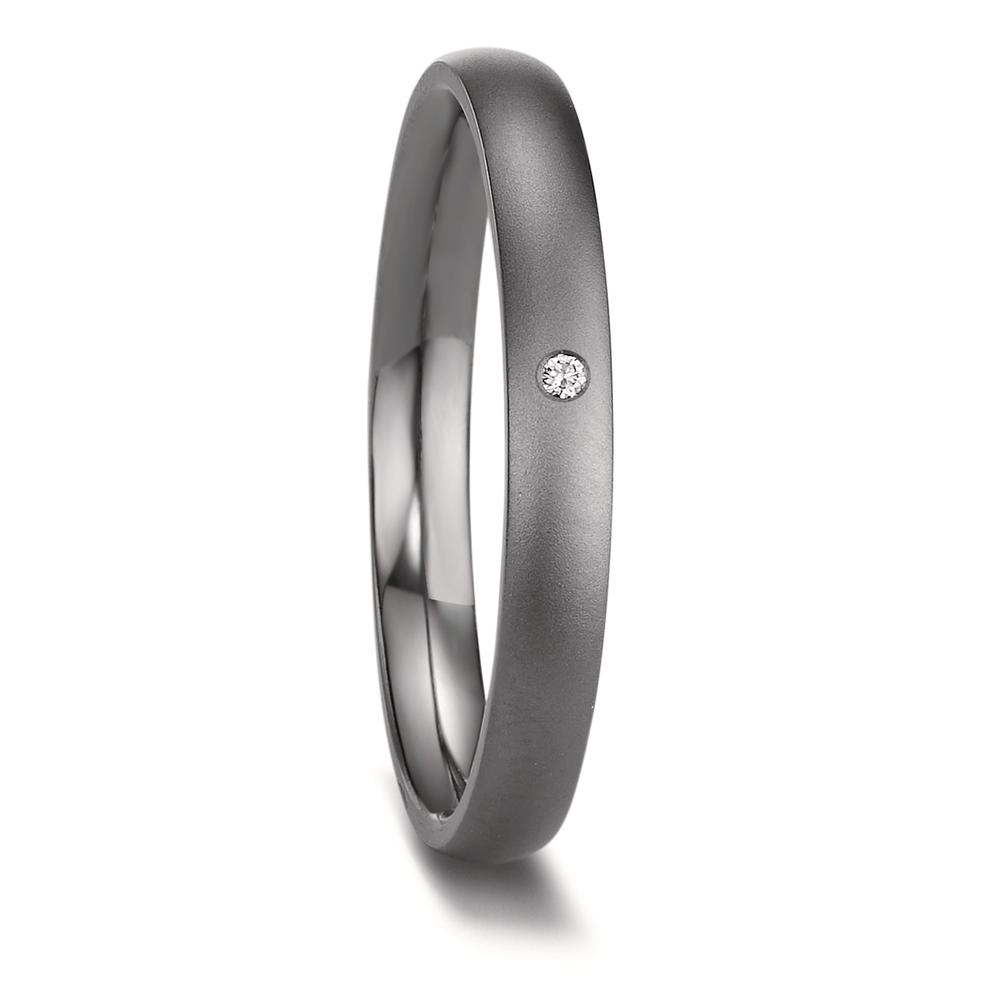 Partnerring 999 Tantal Diamant 0.01 ct, w-si-597532