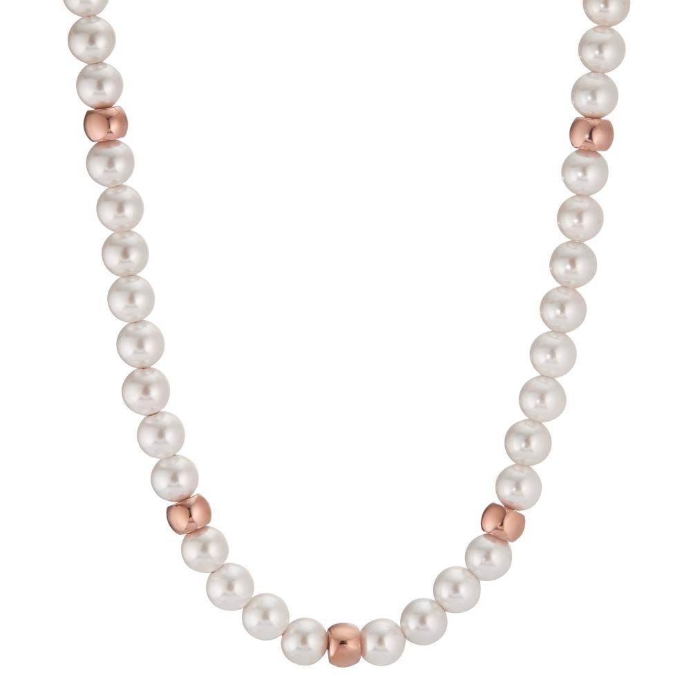 Collier Arya Rosé aus Edelstahl mit Muschelperlen, verstellbar 42-45 cm, Ø6mm-597854