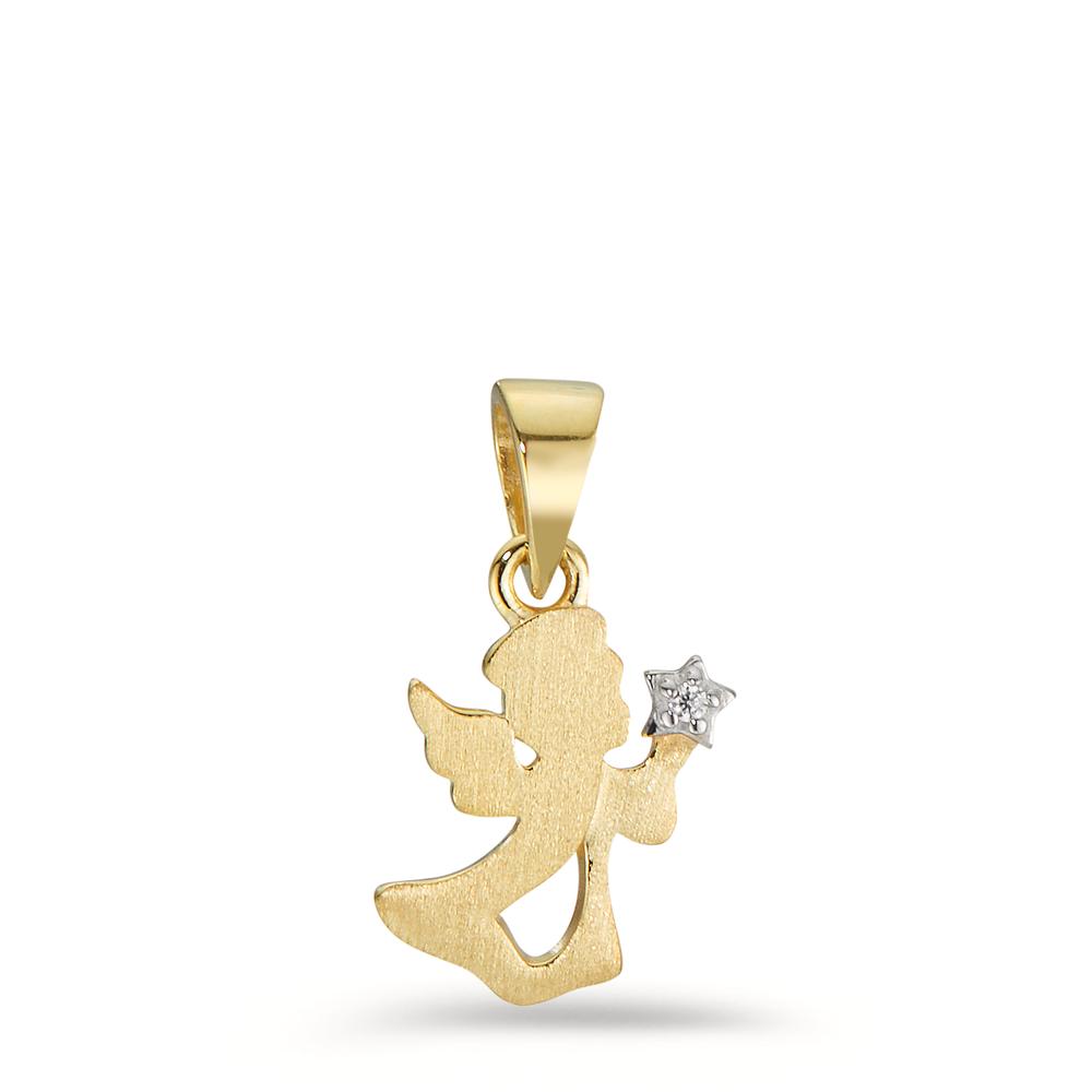 Anhänger 375/9 K Gelbgold Zirkonia Engel-598225