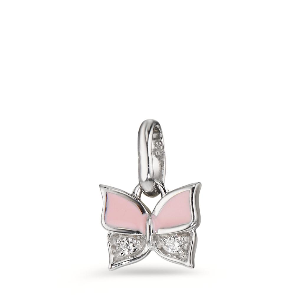 Anhänger Silber Zirkonia 2 Steine rhodiniert Schmetterling-598282