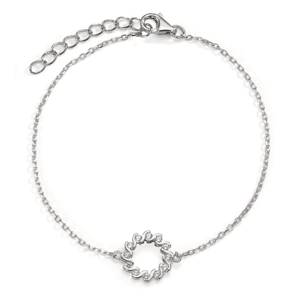 Armband Silber Zirkonia rhodiniert 16-18 cm verstellbar-598595