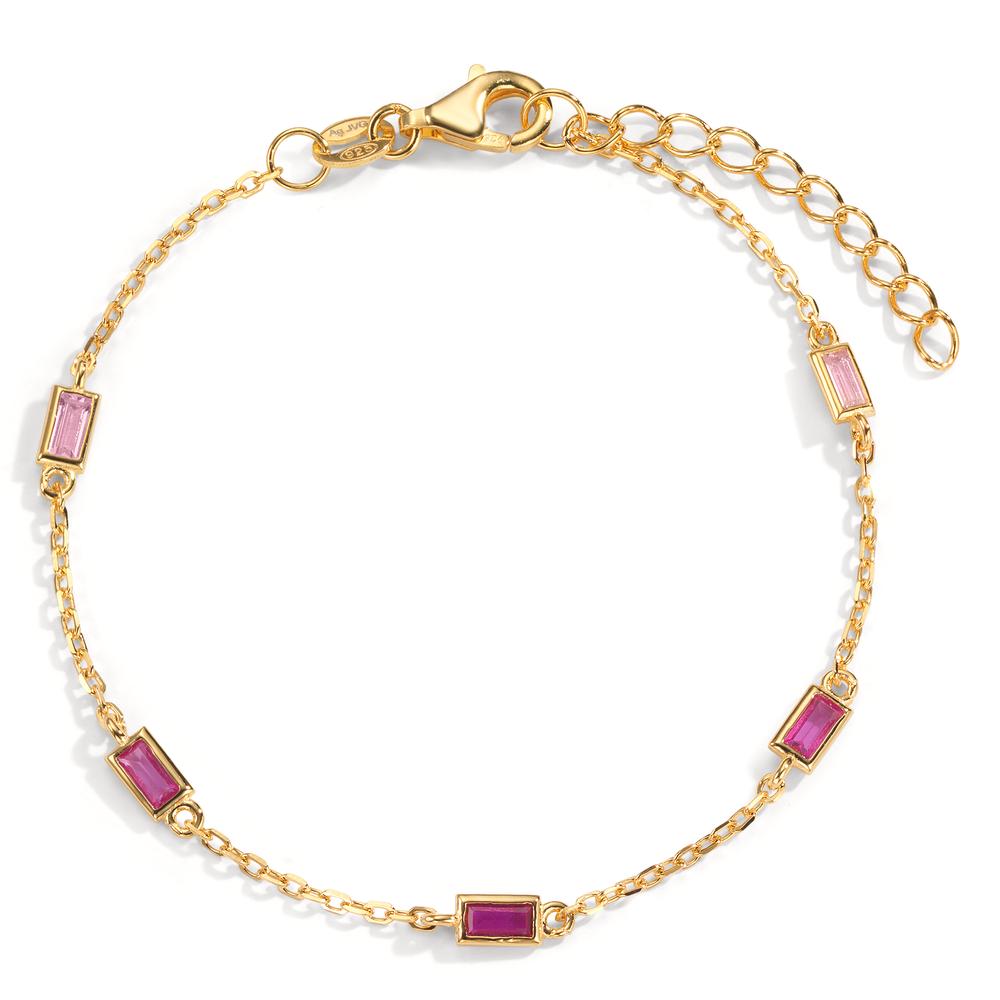 Armband Silber gelb vergoldet 16-18.5 cm verstellbar-599189