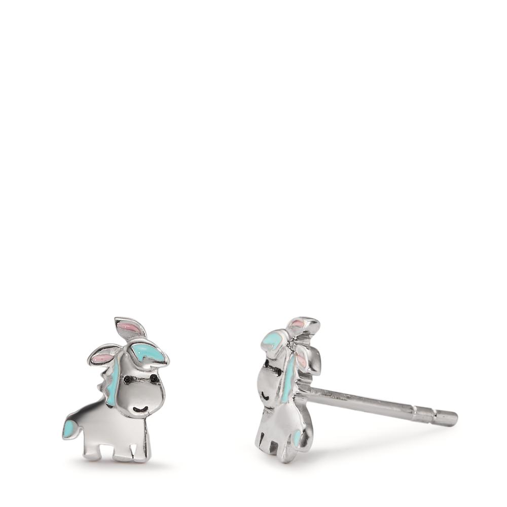 Ohrstecker Silber rhodiniert Pony-599279