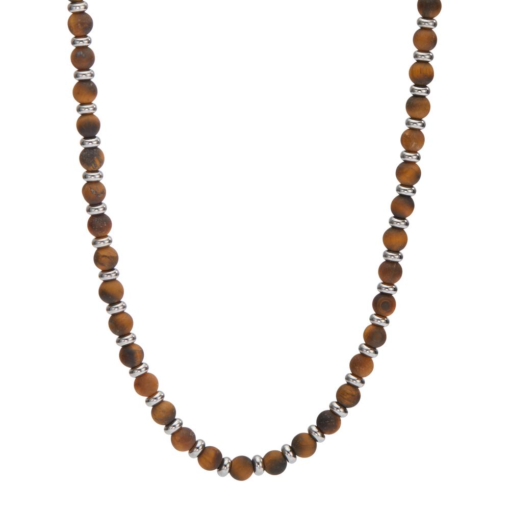 Collier Edelstahl Tigerauge 50-55 cm verstellbar Ø4 mm-600002