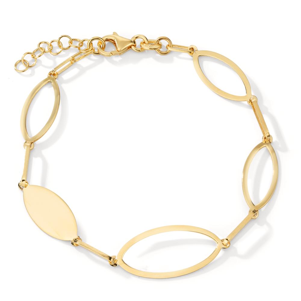 Armband Silber gelb vergoldet 17-19 cm verstellbar-600023