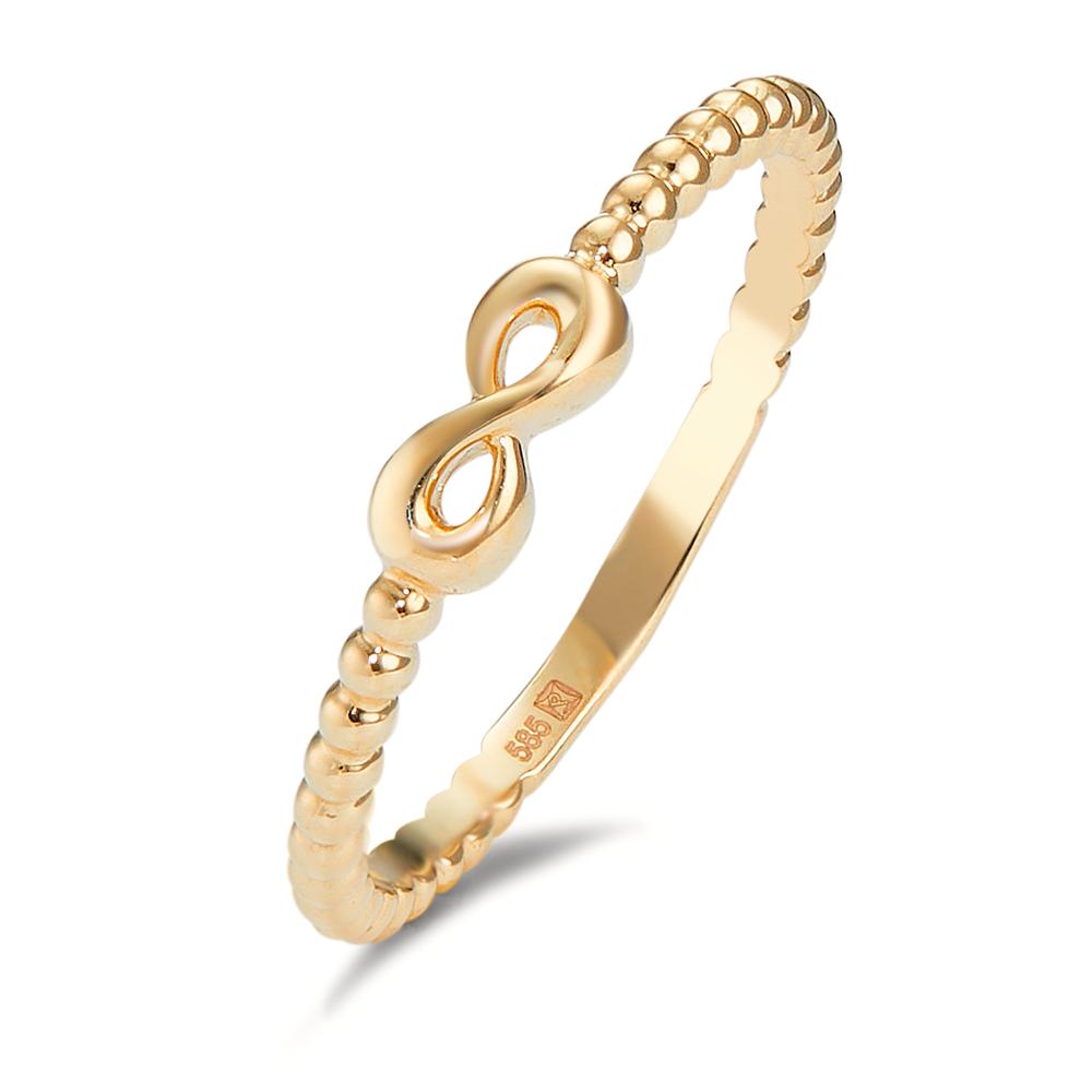 Fingerring 585/14 K Gelbgold Infinity-600754