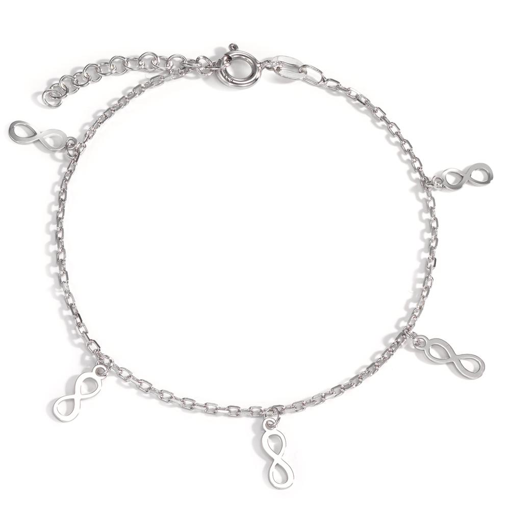 Armband Silber rhodiniert Infinity 17-20 cm verstellbar-601018