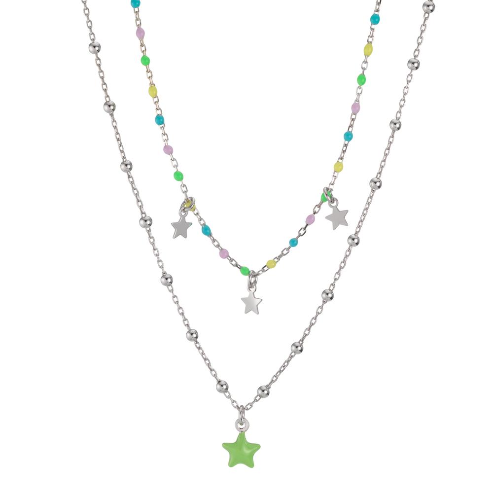 Collier Silber rhodiniert Stern 38-43 cm verstellbar-601043