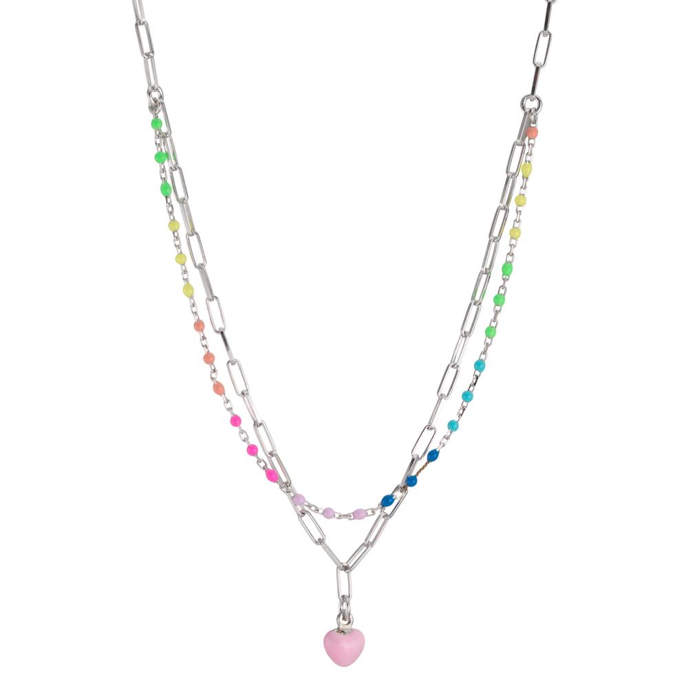 Collier Silber rhodiniert Herz 41-46 cm verstellbar-601045
