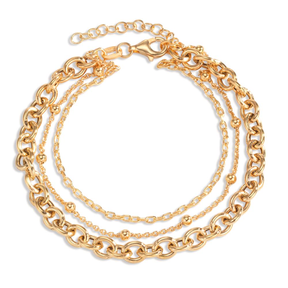 Armband Silber gelb vergoldet 17-20 cm verstellbar-601046