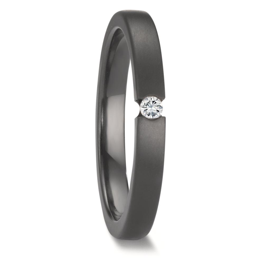 Solitär Ring Zirkonium Diamant 0.05 ct, w-si-601670