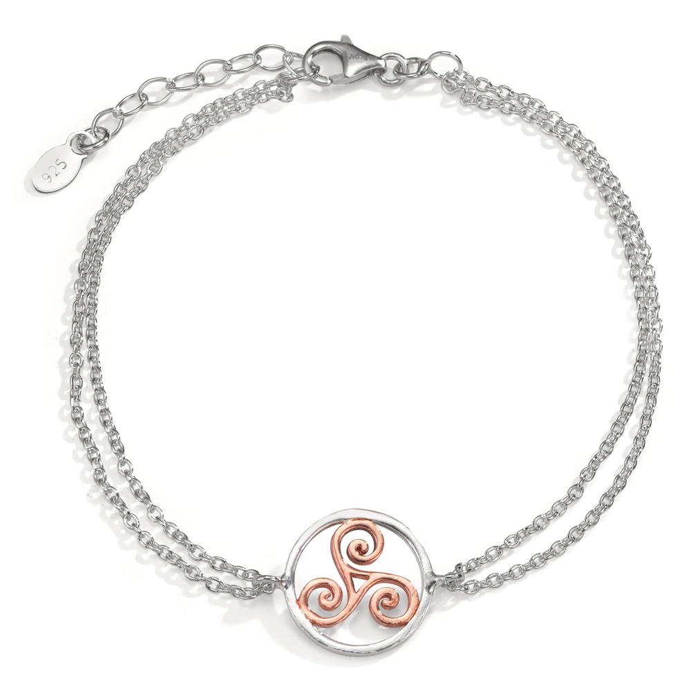 Armband Silber rosé bicolor 17-20 cm verstellbar-602732