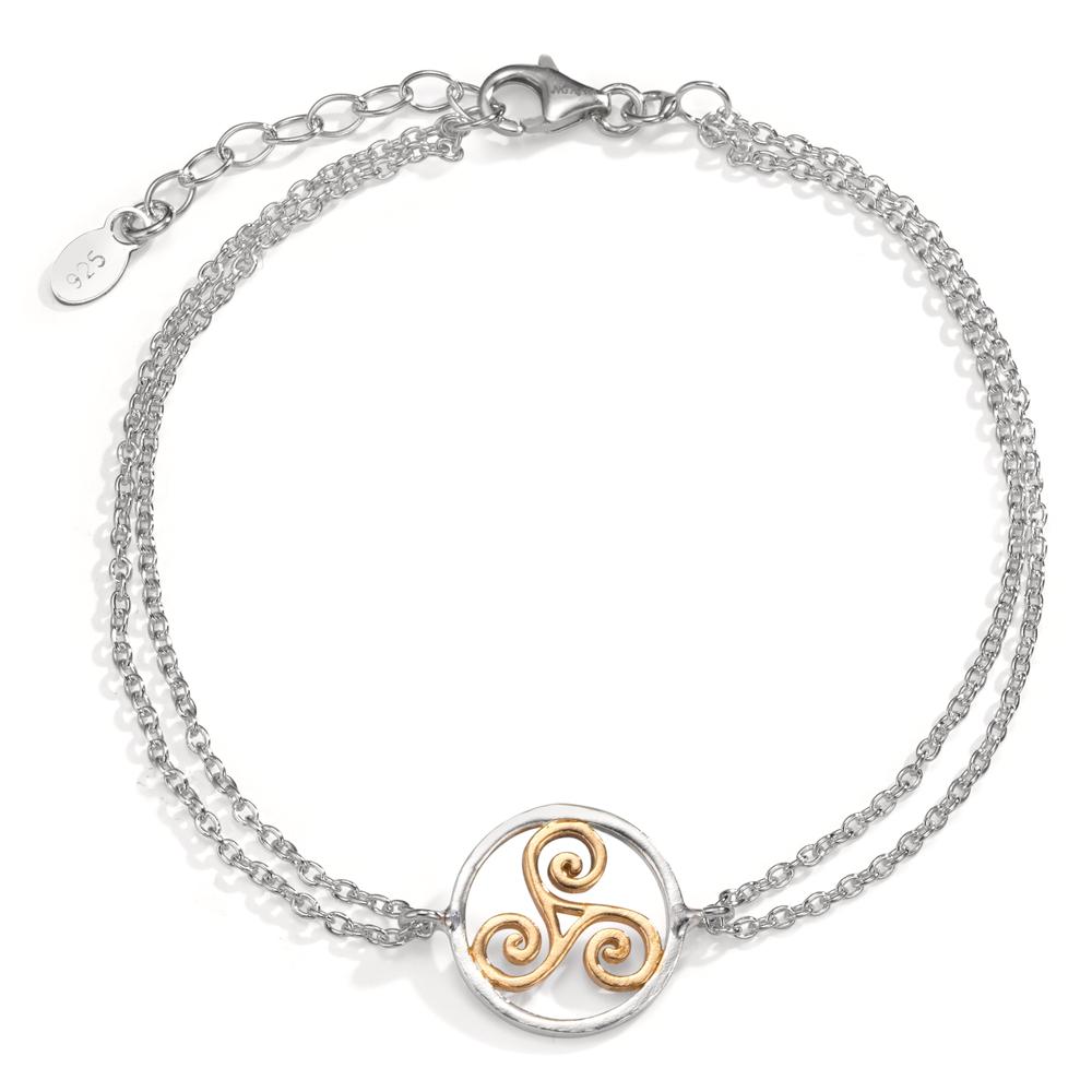 Armband Silber gelb bicolor 17-20 cm verstellbar-602733