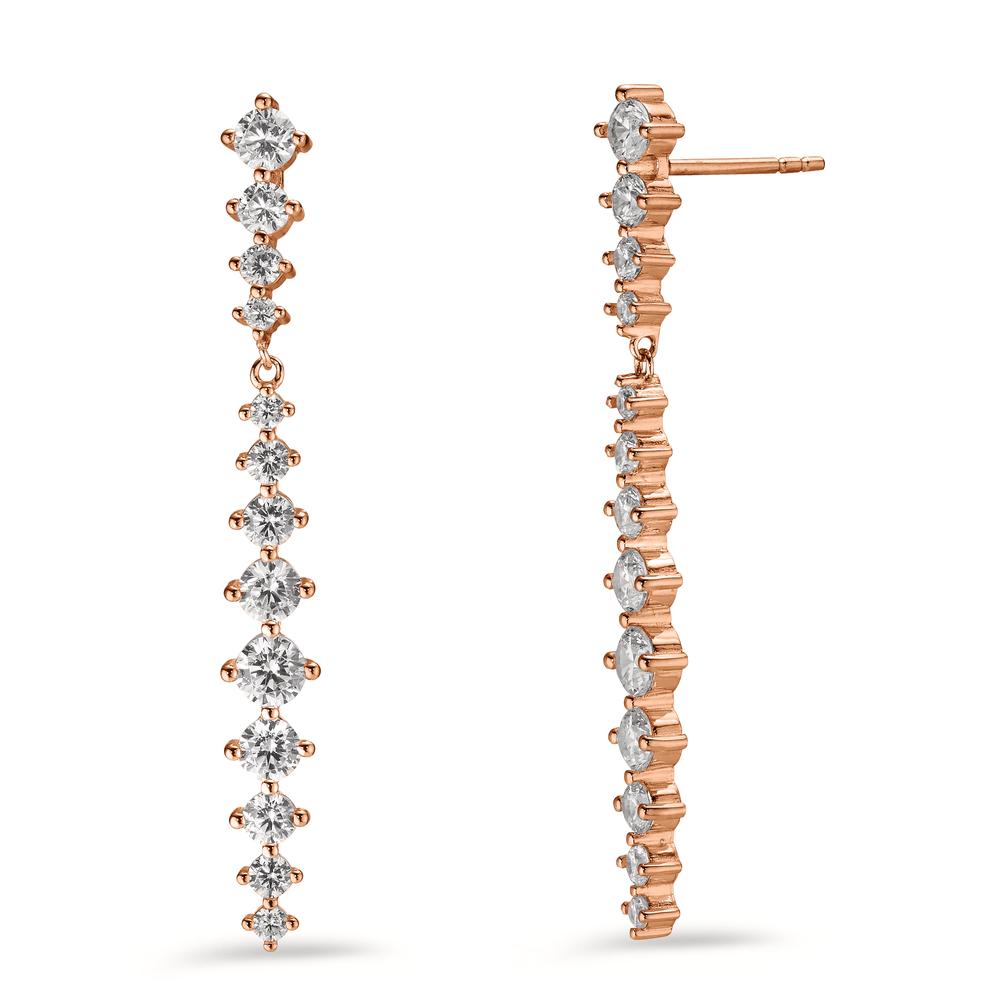 Ohrhänger Silber Zirkonia 26 Steine rosé vergoldet-602883
