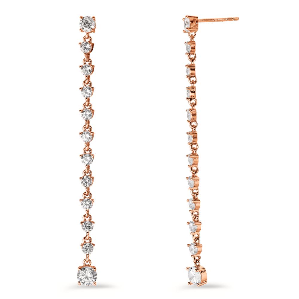Ohrhänger Silber Zirkonia 24 Steine rosé vergoldet-602937