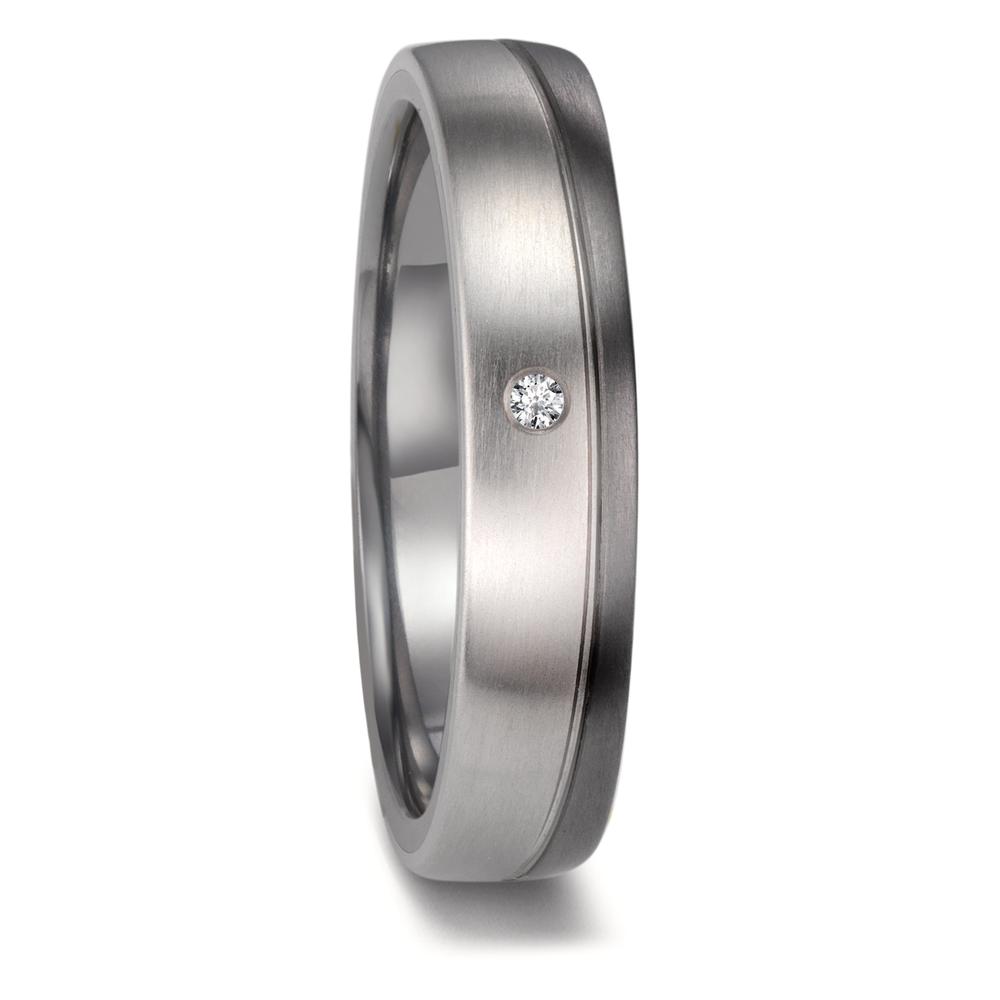 Partnerring 999 Tantal, 950 Platin Diamant 0.02 ct, w-si-603079