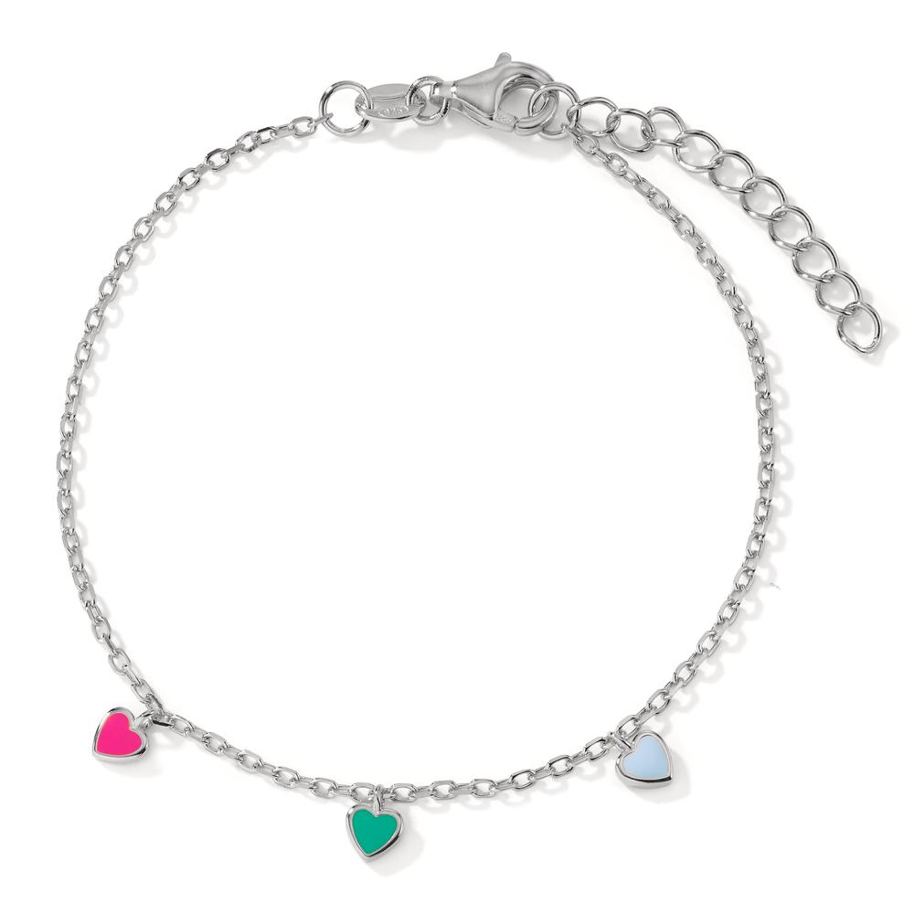 Armband Silber rhodiniert Herz 16-19 cm verstellbar-603224