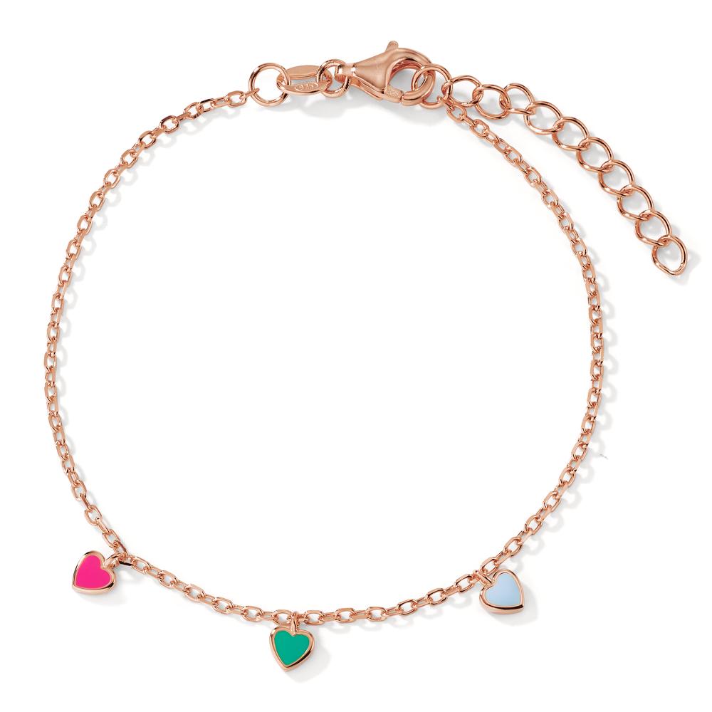 Armband Silber rosé vergoldet Herz 16-19 cm verstellbar-603225