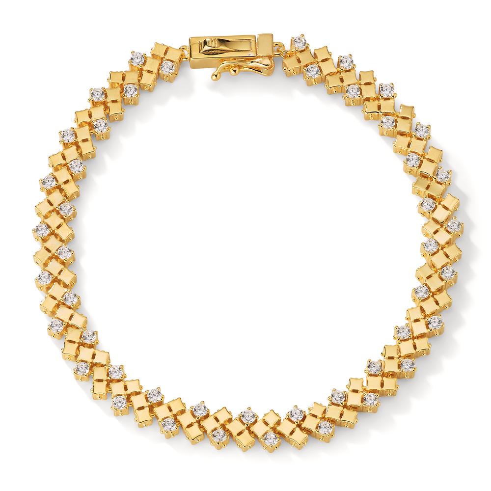 Armband Silber Zirkonia gelb vergoldet 18.5 cm-603262