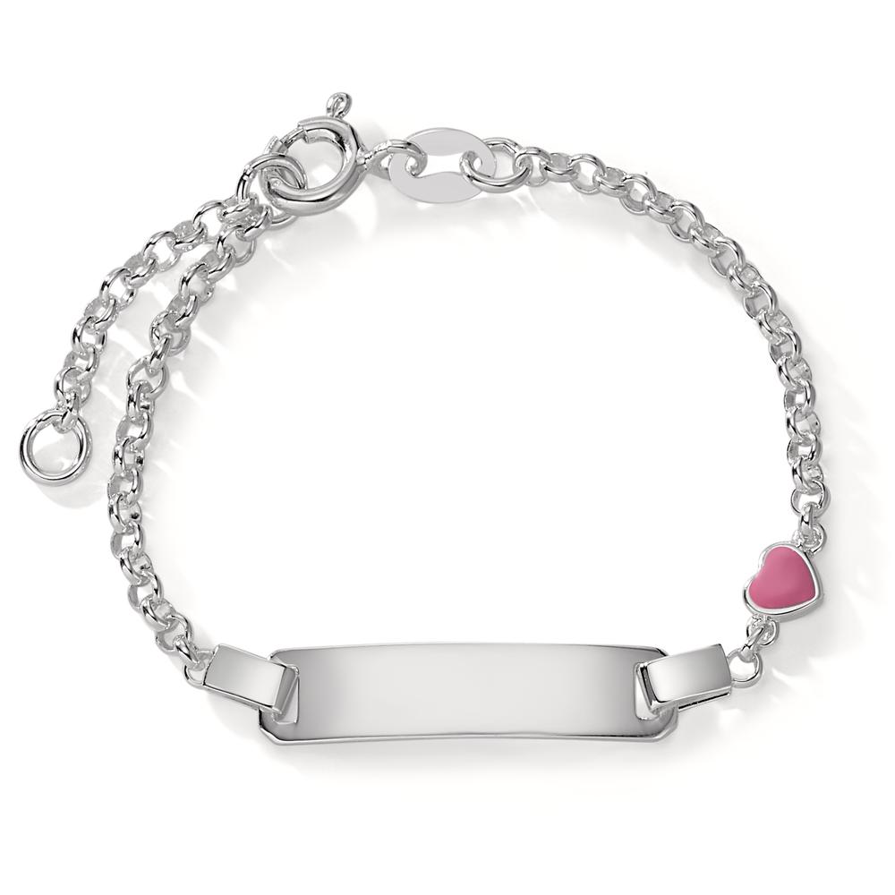 Gravurarmband Silber lackiert Herz 12-14 cm verstellbar-603765