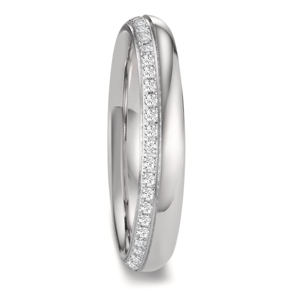 Partnerring 950 Platin Diamant 0.245 ct, 49 Steine, w-si-603836