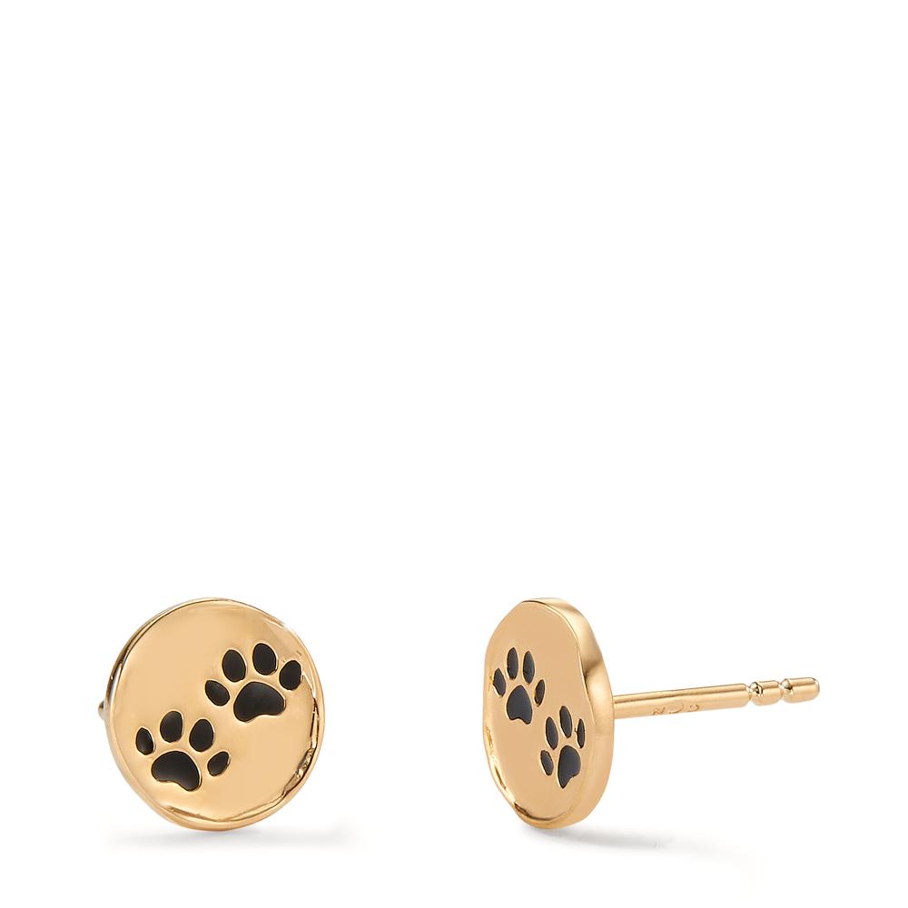 Ohrstecker Bronze lackiert Pfote Ø8 mm-605186