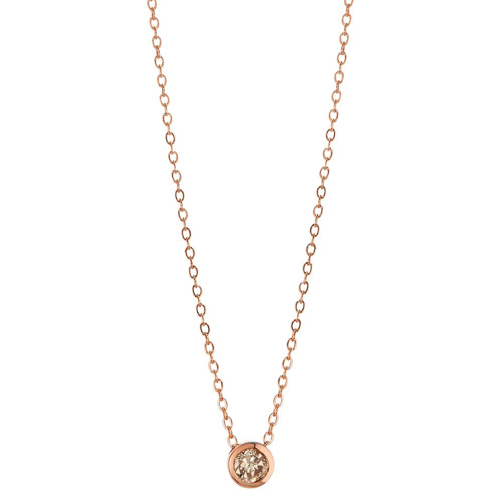 Collier 750/18 K Rotgold Diamant cognac, 0.05 ct 40-42 cm verstellbar-605635
