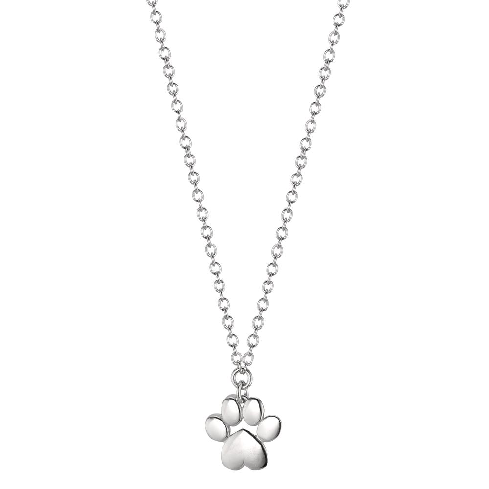 Collier Silber rhodiniert Pfote 42-45 cm verstellbar Ø12 mm-606288