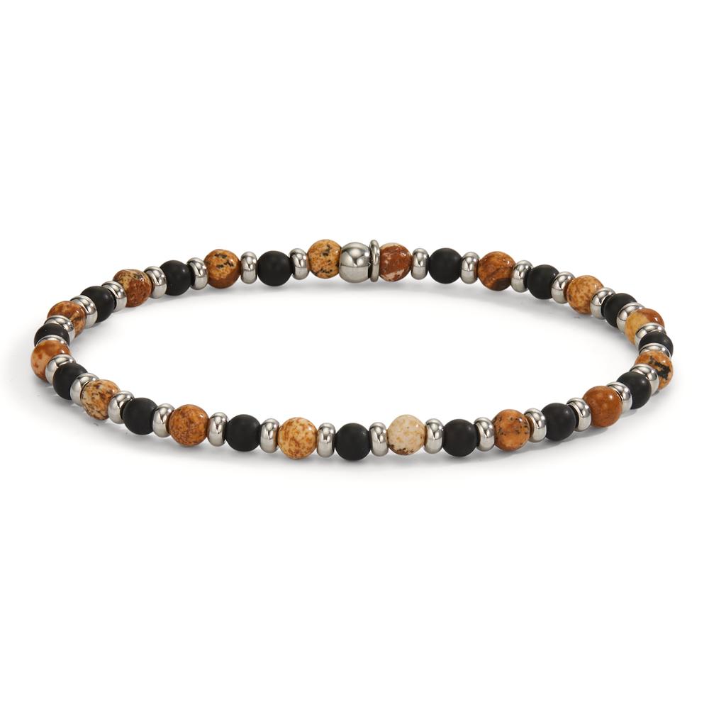 Armband Edelstahl Onyx Paesina 19 cm Ø4.5 mm-606312