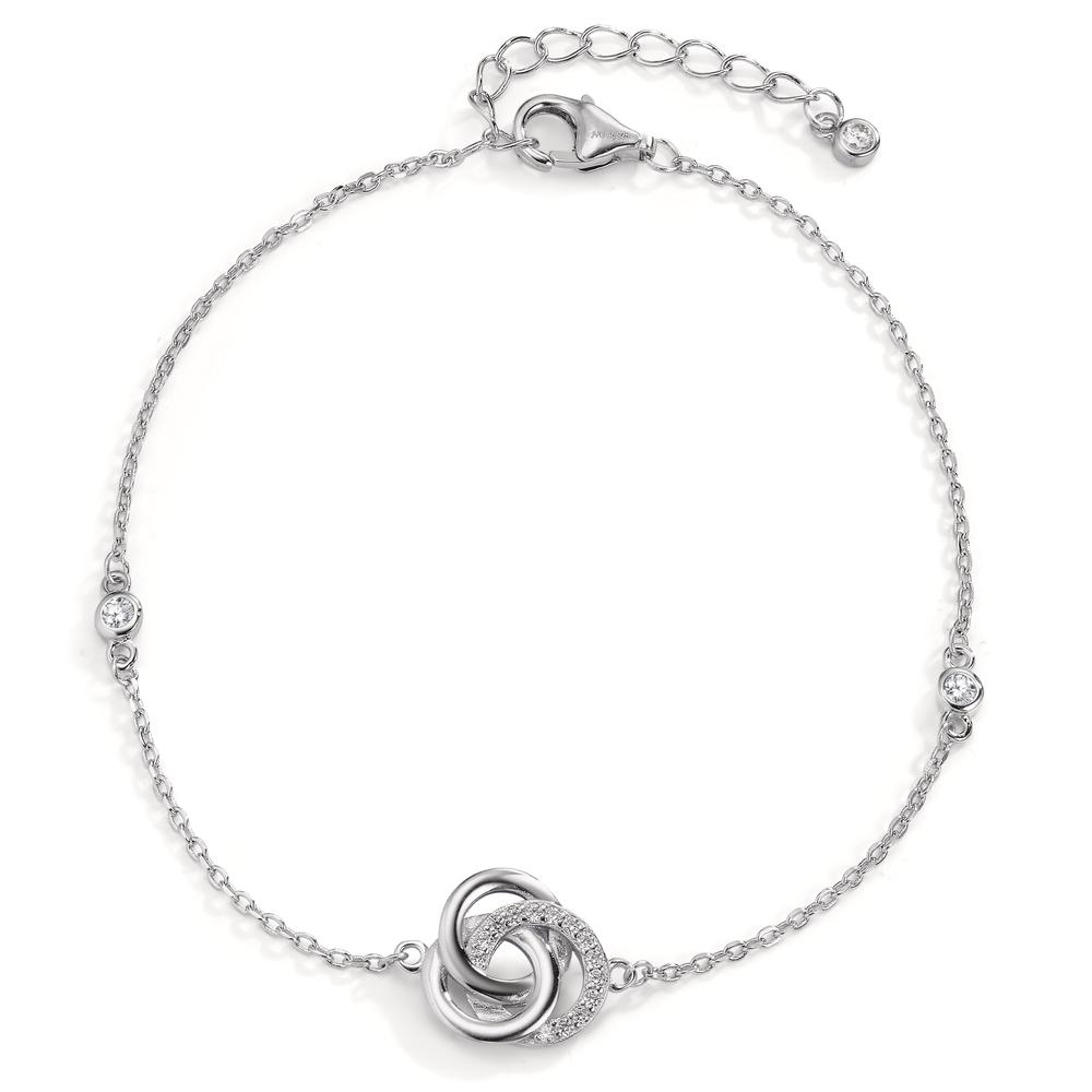 Armband Silber Zirkonia rhodiniert 17-20.5 cm verstellbar-606467