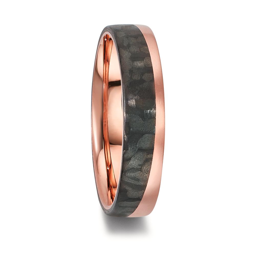 Partnerring 750/18 K Rotgold, Carbon-606524