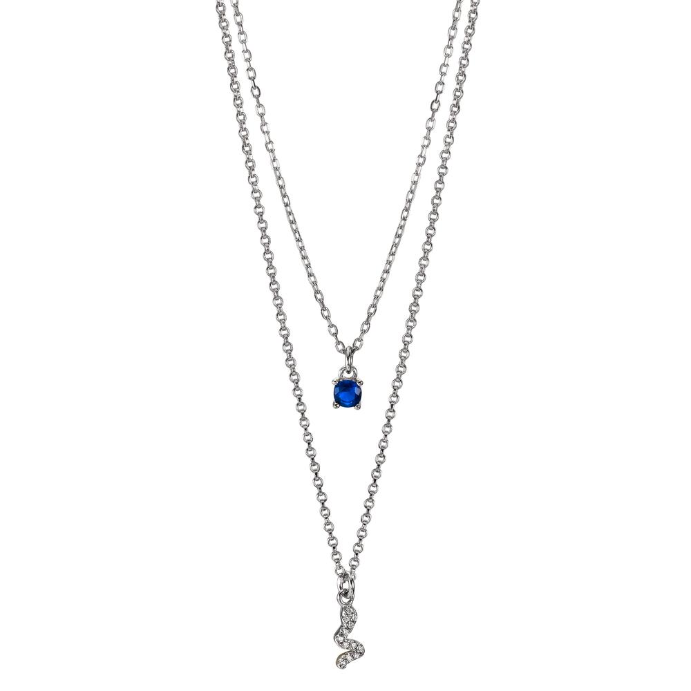 Collier Silber Zirkonia rhodiniert Schlange 36-41 cm verstellbar-606844