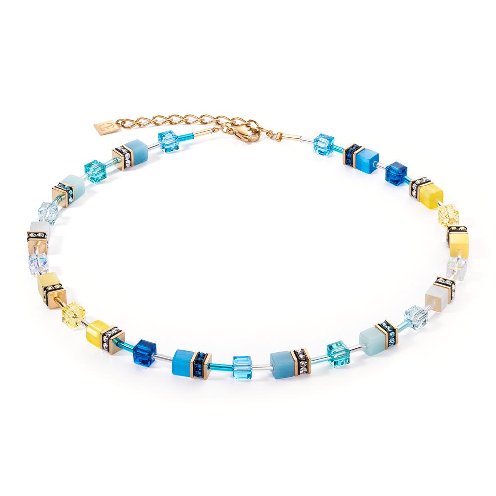 Collier Edelstahl gelb lackiert 42-48 cm verstellbar-606924