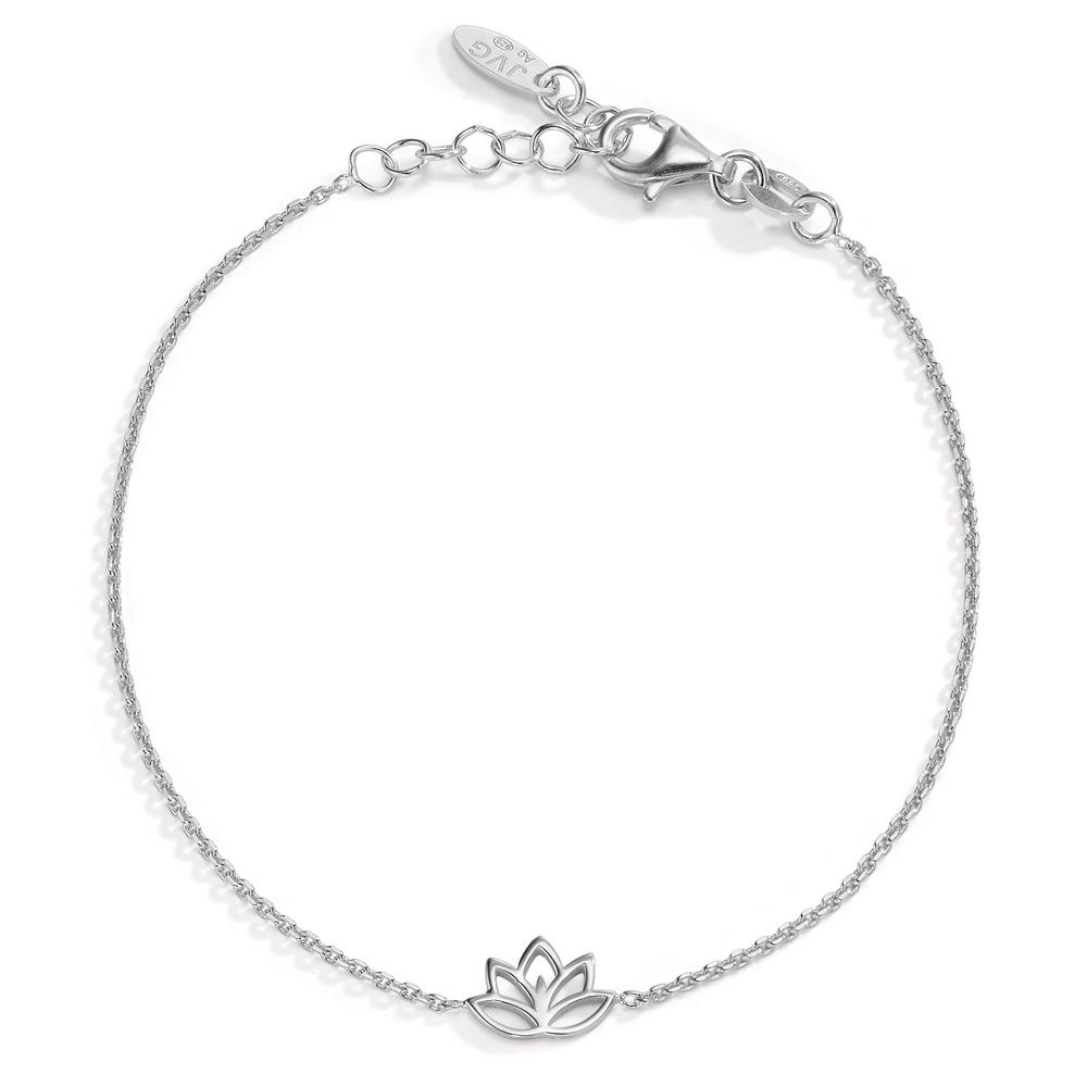Armband Silber rhodiniert Lotusblume 17-19 cm verstellbar-607110