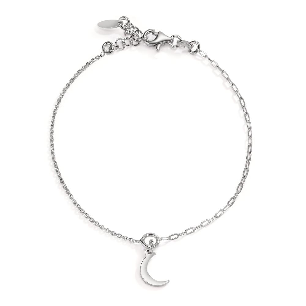 Armband Silber rhodiniert Mond 17.5-19.5 cm verstellbar-607118