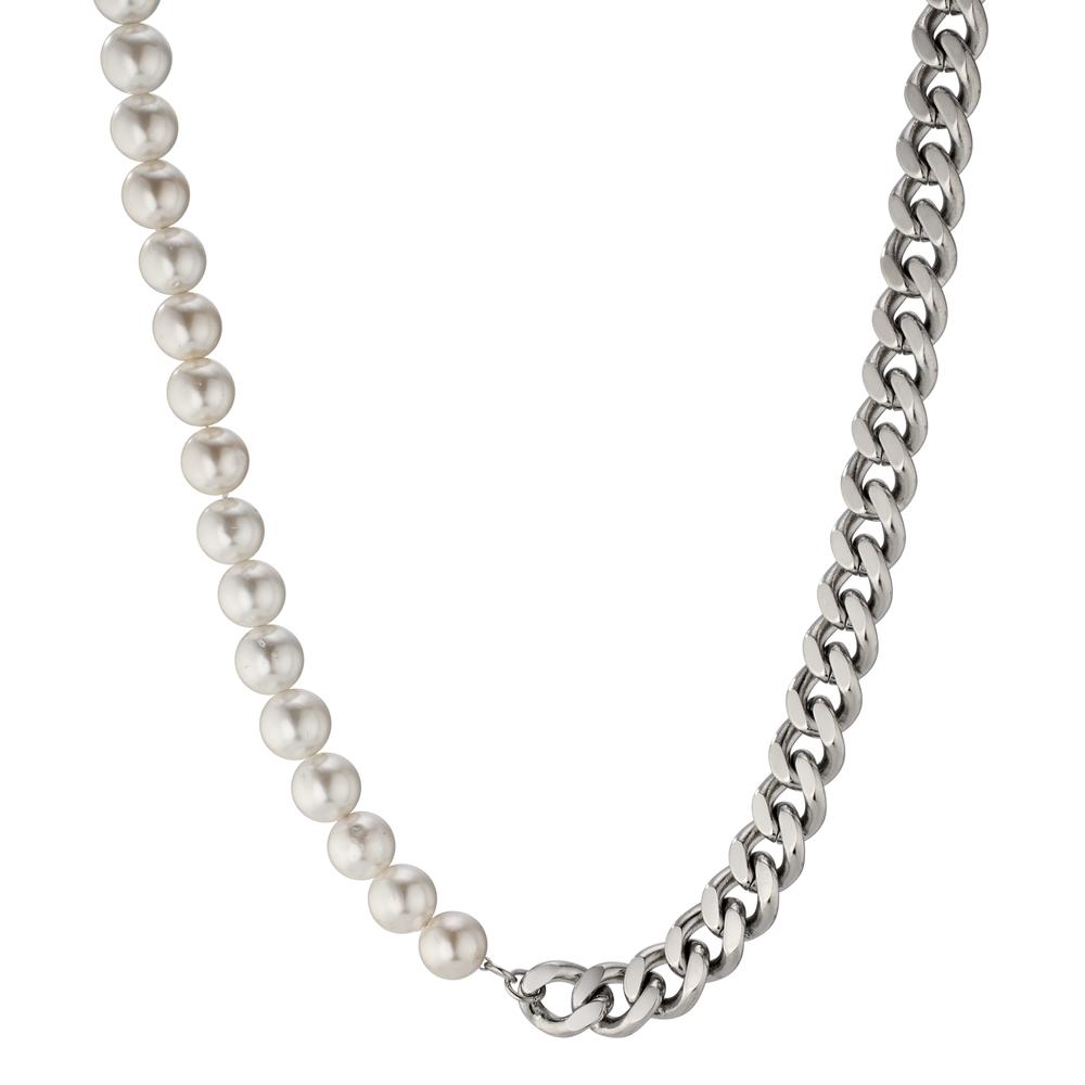 Collier Edelstahl shining Pearls, 6.5 mm 50 cm-607457