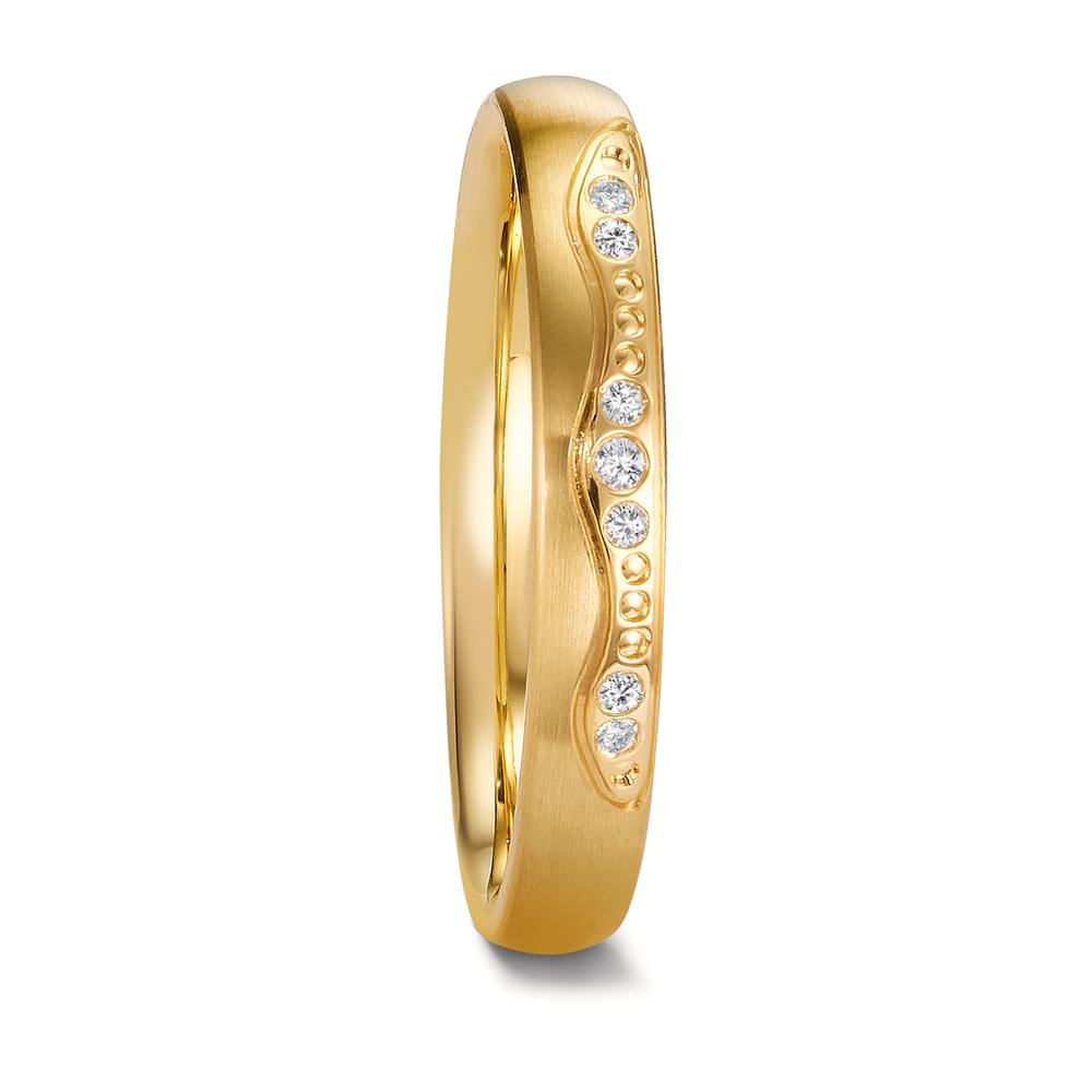 Partnerring 750/18 K Gelbgold Diamant 0.037 ct, w-si-607748