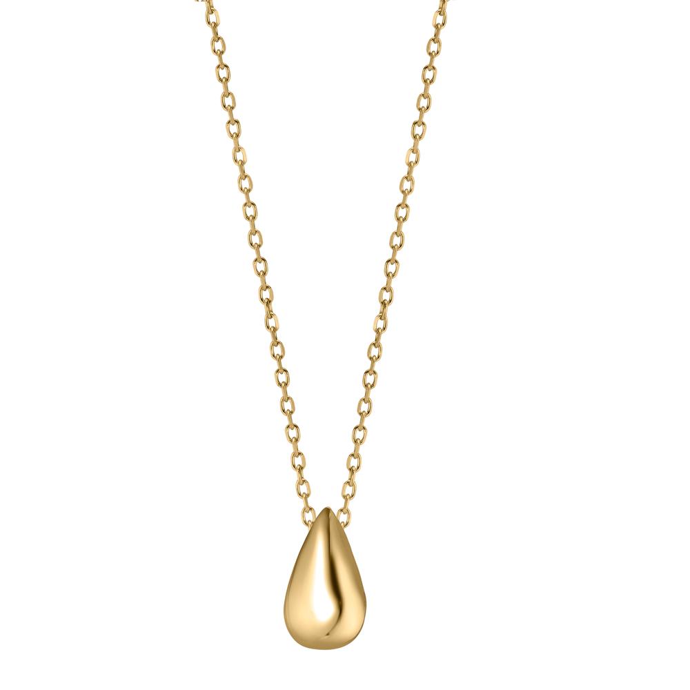 Collier Silber gelb vergoldet Tropfen 42-45 cm verstellbar-608128