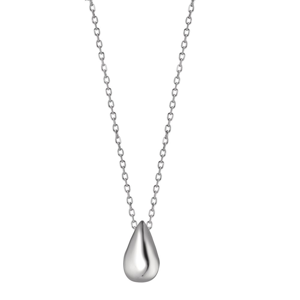 Collier Silber rhodiniert Tropfen 42-45 cm verstellbar-608130