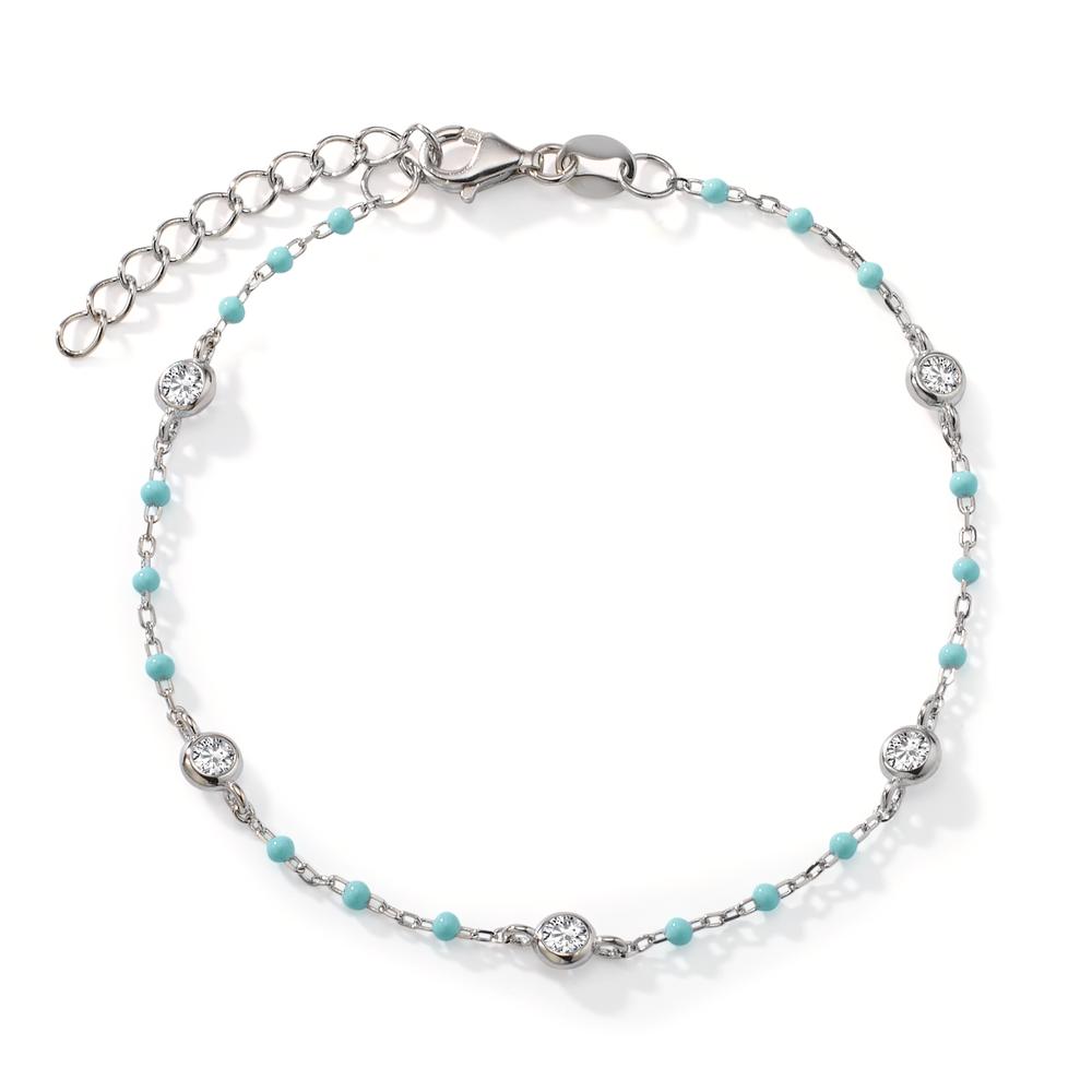 Armband Silber Zirkonia 5 Steine rhodiniert 16 cm-608379