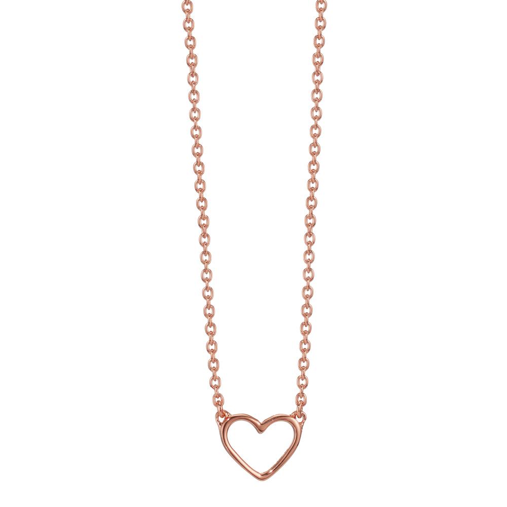 Collier Silber rosé vergoldet Herz 36-42 cm verstellbar-608518