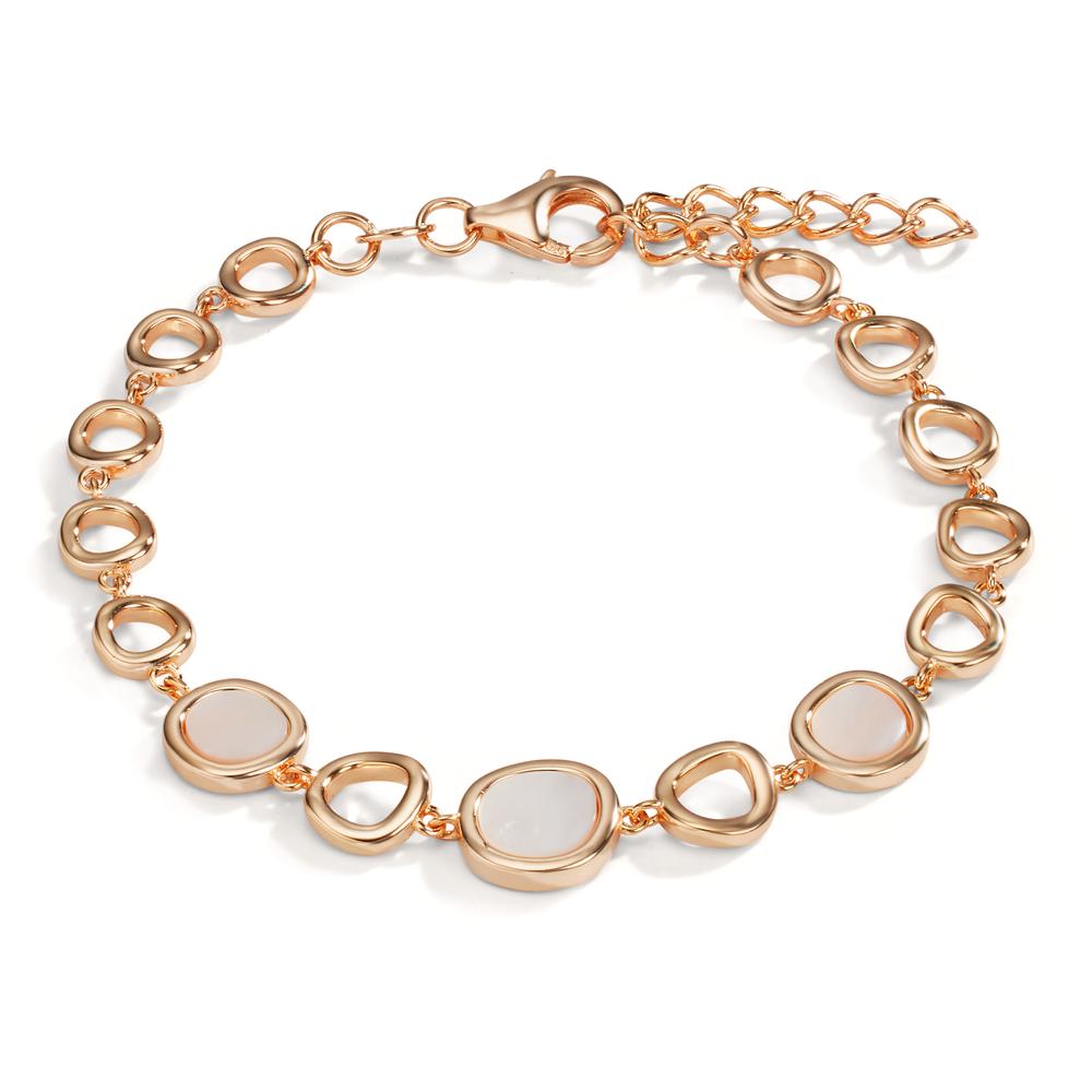 Armband Silber rosé vergoldet Perlmutt 16-19 cm verstellbar-608979
