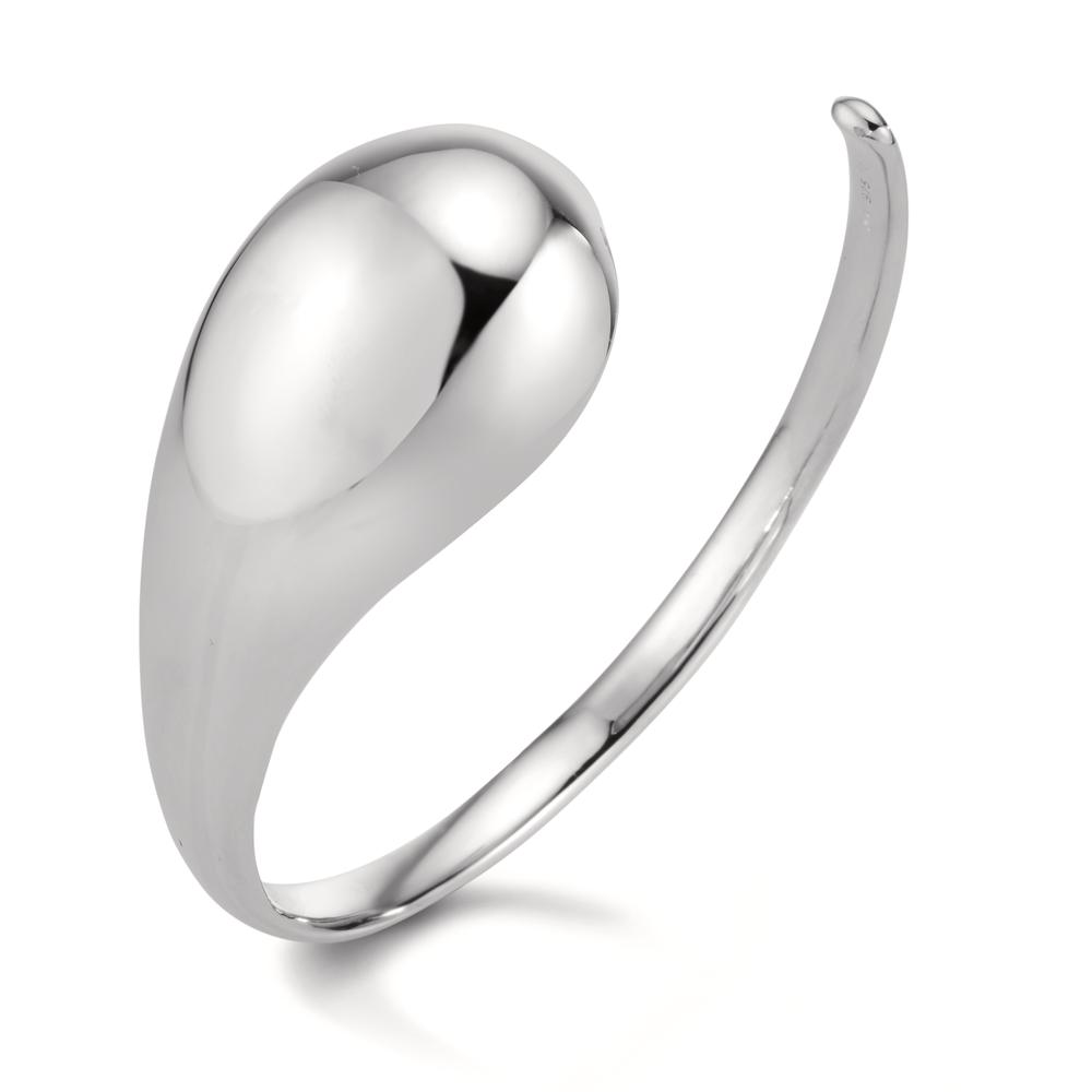 Armreif Silber rhodiniert Tropfen Ø60 mm-609036