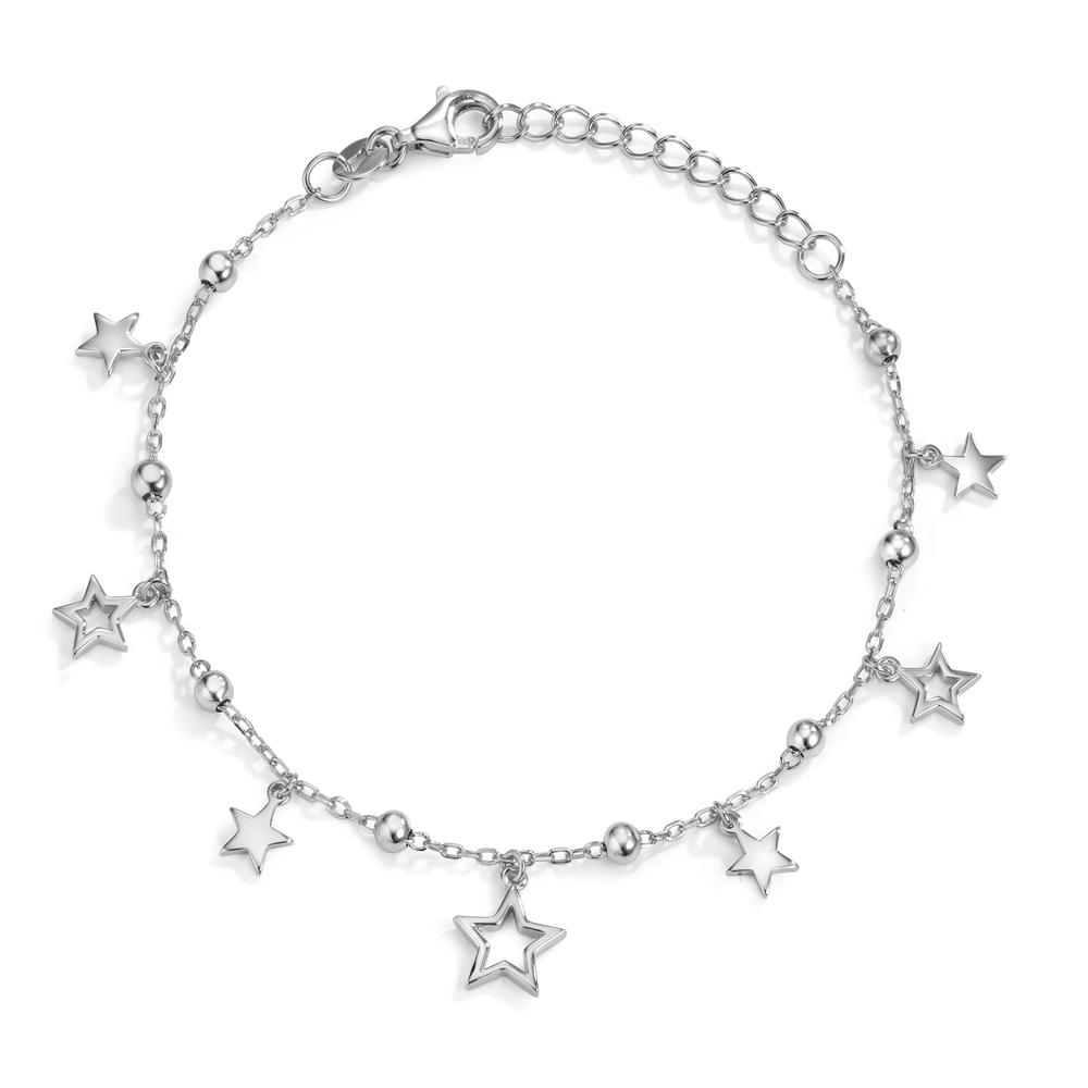 Armband Silber Zirkonia rosa rhodiniert Stern 16-19 cm verstellbar-609163